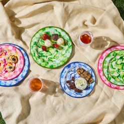 MACKENZIE-CHILDS Mackenzie-chilllds Marble Check Melamine Dinnerware