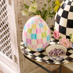 Alternative view of MACKENZIE-CHILDS Mackenzie-chilllds Frolic Spring Multi Check Medium Egg