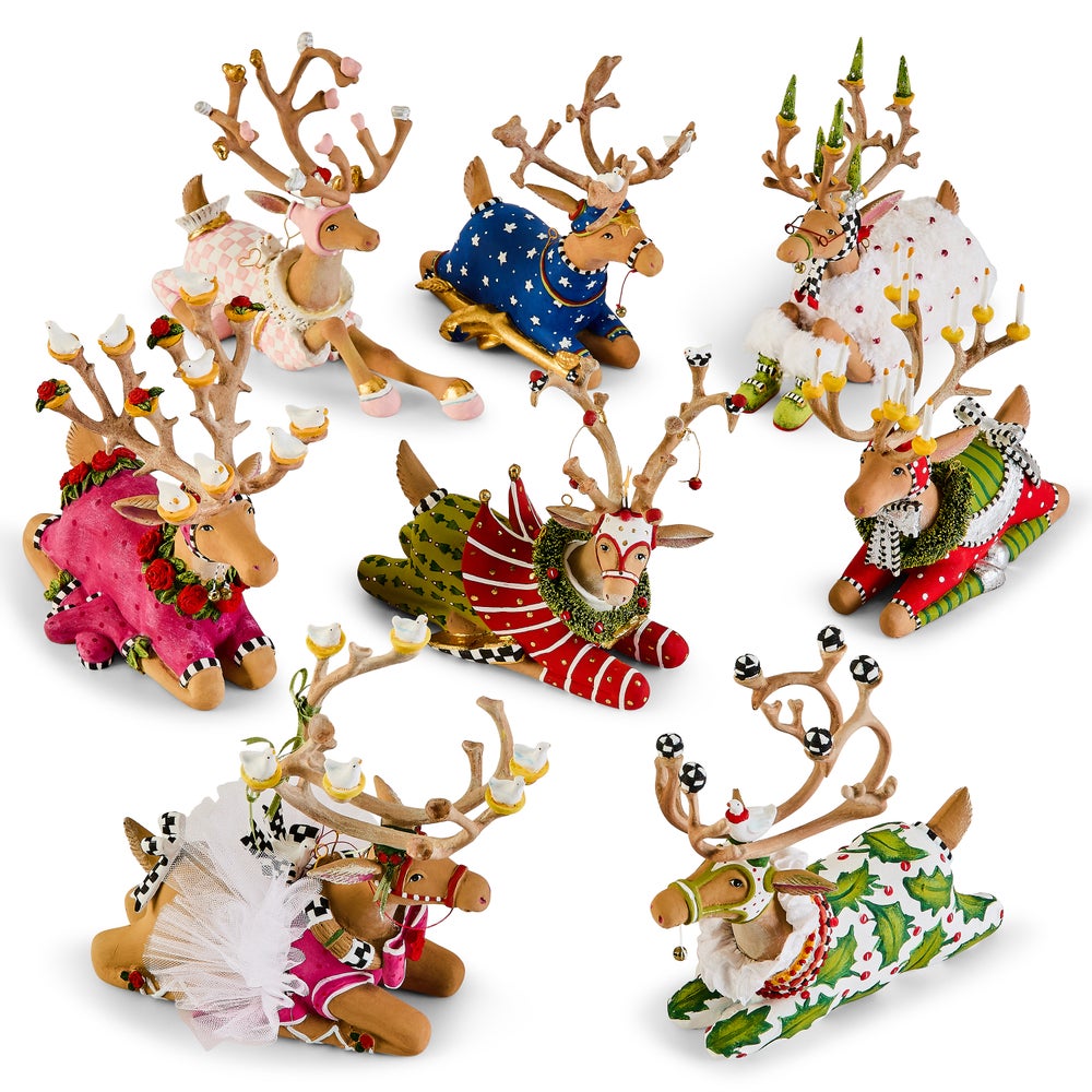 MACKENZIE-CHILDS Mackenzie-chilllds Patience Brewster Dash Away Sitting Reindeer - Image 16