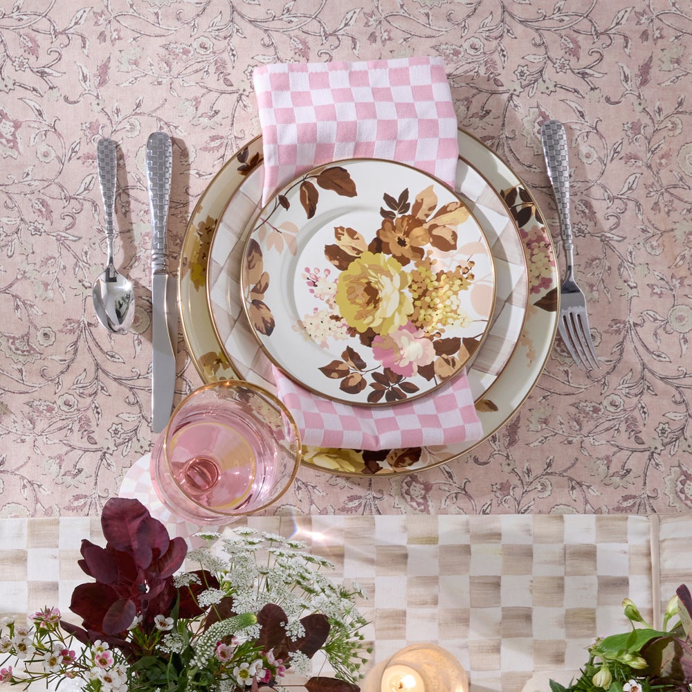 Mackenzie-chilllds Wild Rose White Enamel Dinnerware - Image 11