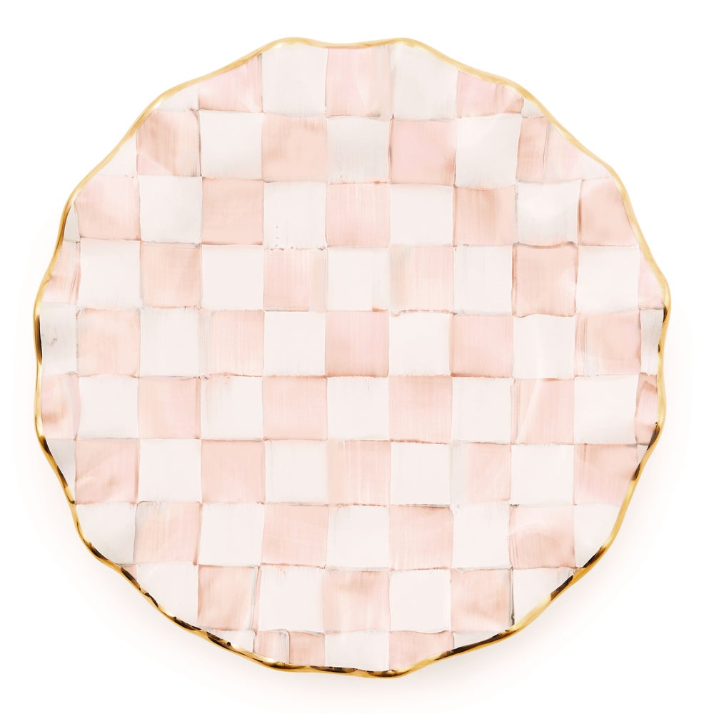MACKENZIE-CHILDS Mackenzie-chilllds Rosy Check Fluted Ceramic Dinnerware