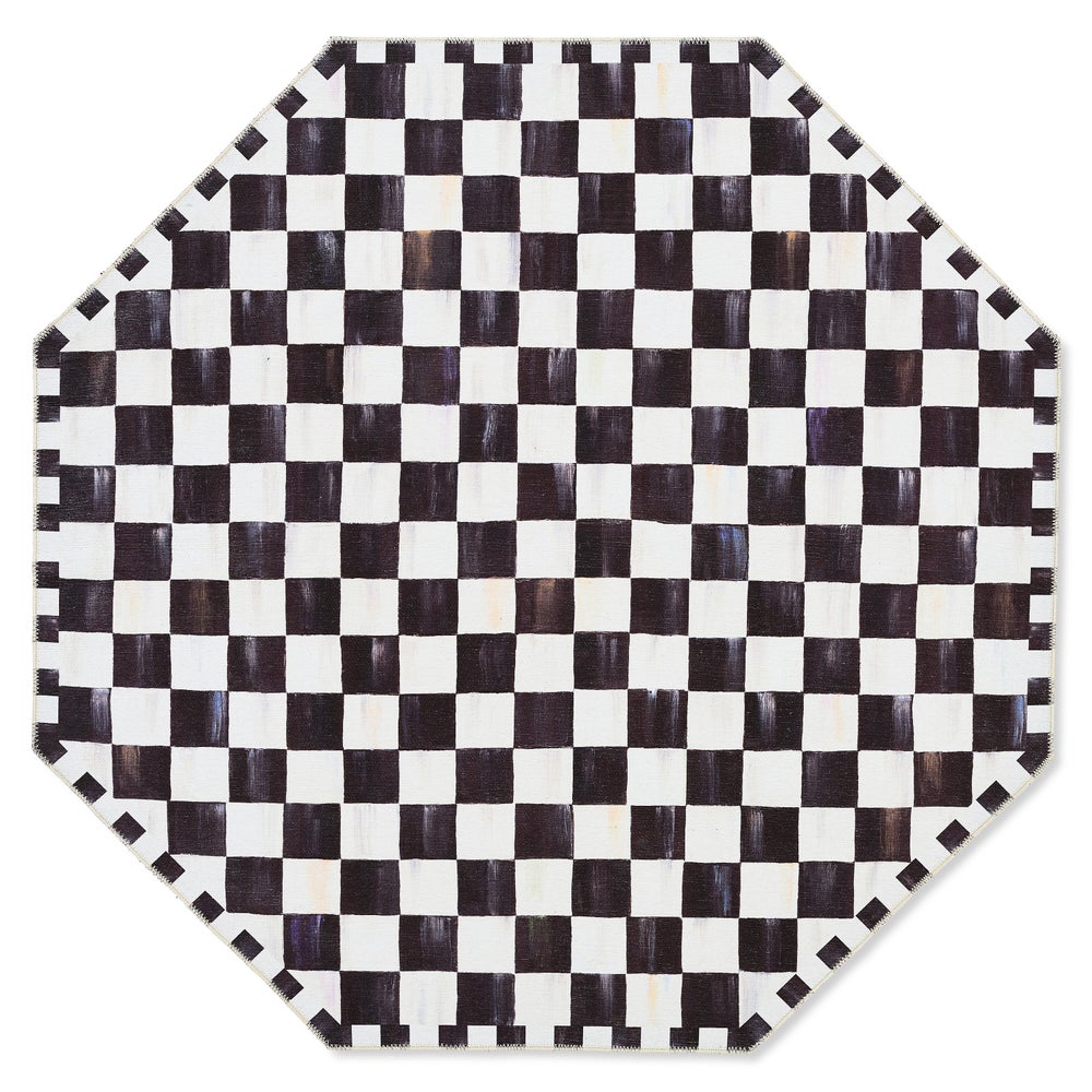 Courtly Checkered Washable Rug - Image 6