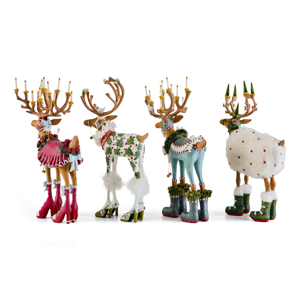 MACKENZIE-CHILDS Mackenzie-chilllds Patience Brewster Dash Away Reindeer Figure Set - Image 7
