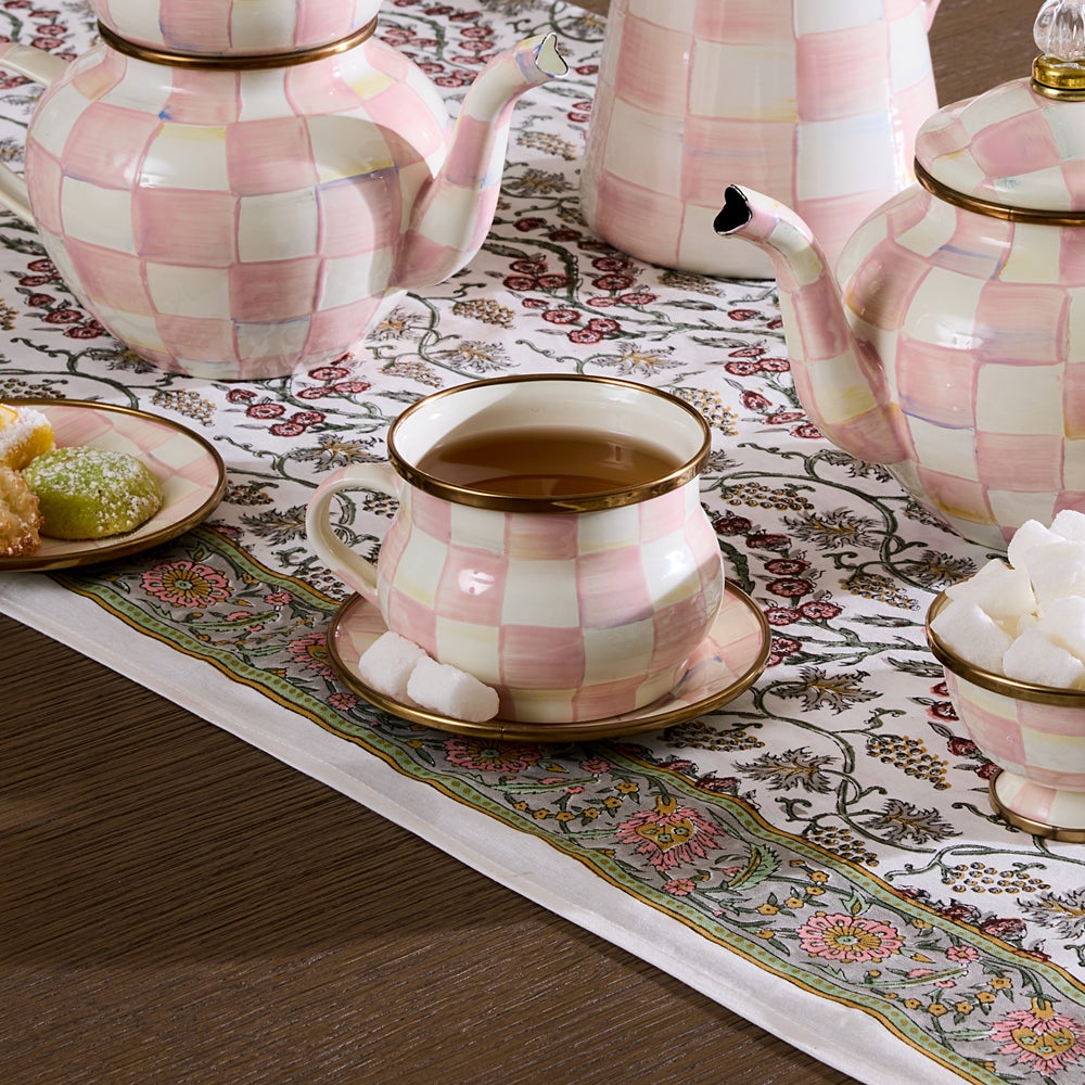 MACKENZIE-CHILDS Mackenzie-chilllds Enamel Teacup & Saucer