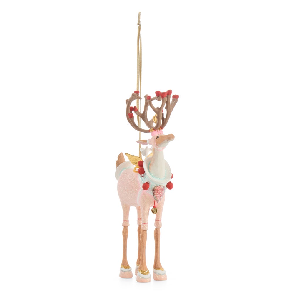 MACKENZIE-CHILDS Mackenzie-chilllds Patience Brewster Dash Away Reindeer Ornament - Image 6