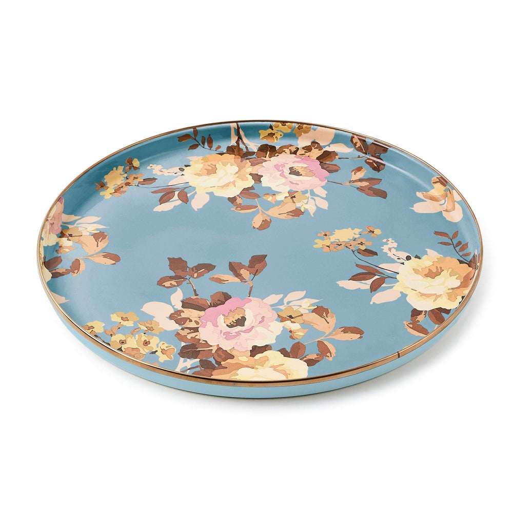 MACKENZIE-CHILDS Mackenzie-chilllds Floral Enamelware Round Tray - Image 5