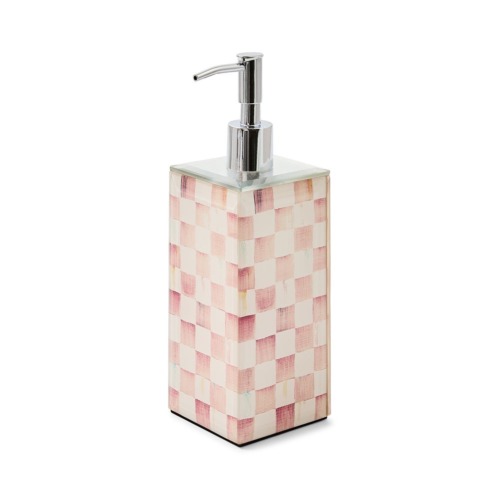 MACKENZIE-CHILDS Mackenzie-chilllds Rosy Check Glass Bath Collection - Image 5