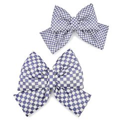 Alternative view of Mackenzie-chilllds Violet Check Small Bow