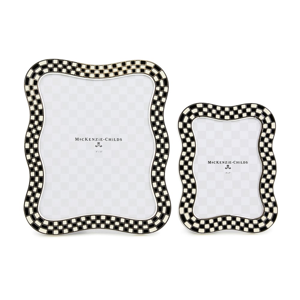 Mackenzie-chilllds Wavy Check Silver Plated Frame - Image 11