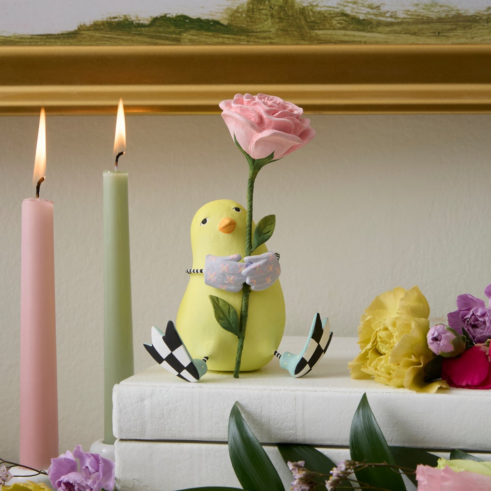 MACKENZIE-CHILDS Mackenzie-chilllds Patience Brewster Chick with Flower - Image 2