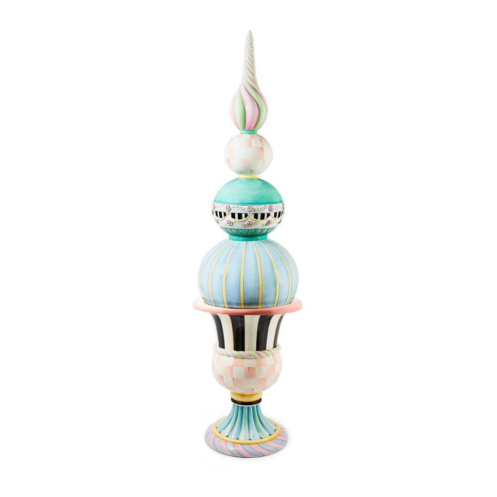 MACKENZIE-CHILDS Mackenzie-chilllds Rosy Meadow Large Urn - Image 2