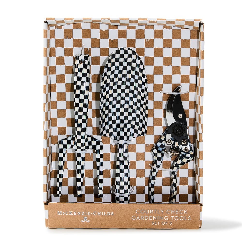 Courtly Check Gardening Tools, Set of 3 - Image 3