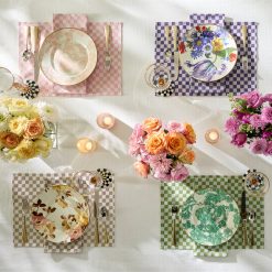Mackenzie-chilllds Woven Check Placemat, Set of 4
