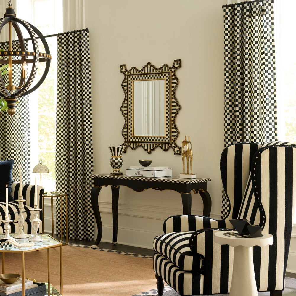 Check & Stripe Wall Mirror - Image 4