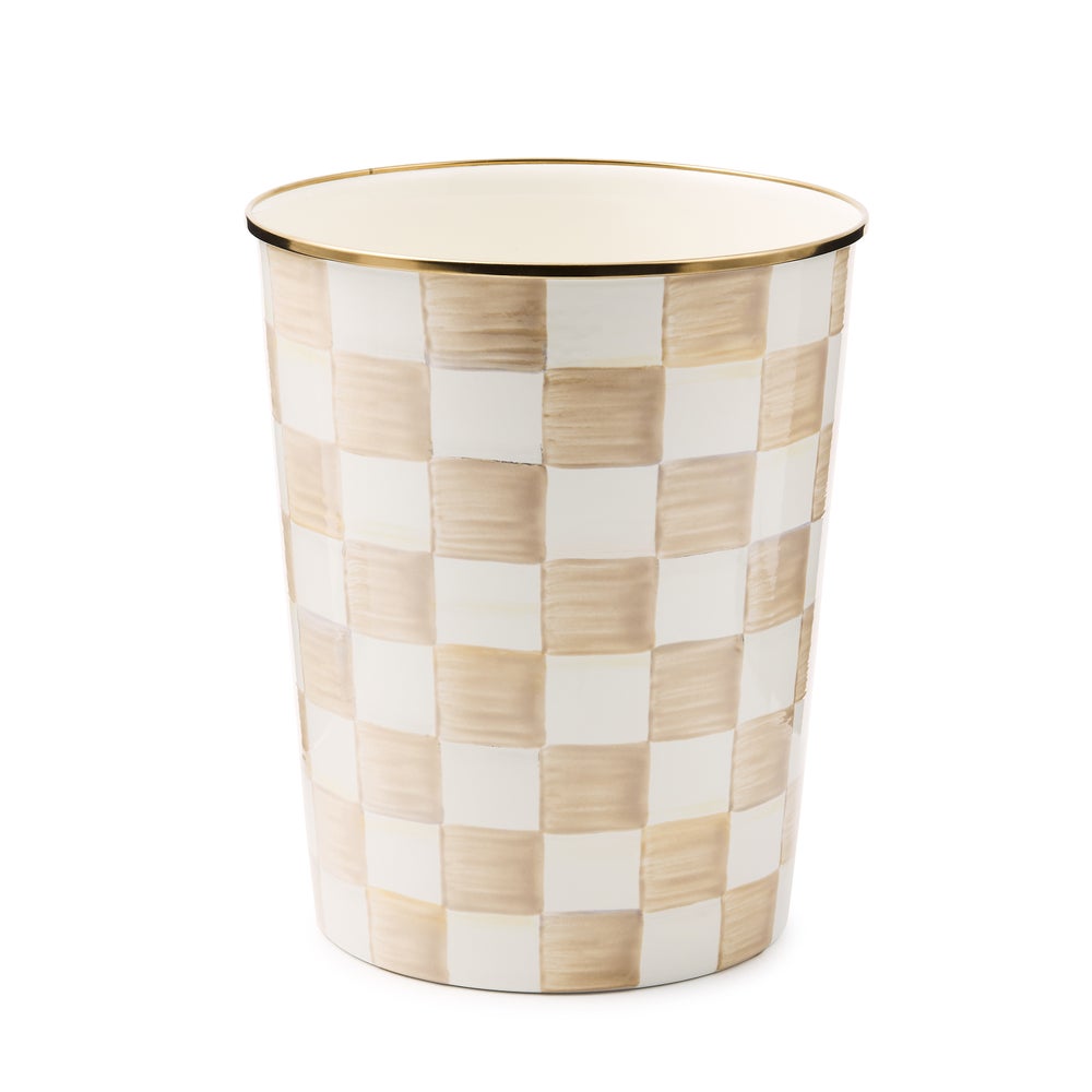 MACKENZIE-CHILDS Mackenzie-chilllds Mocha Check Enamel Bath Collection - Image 3