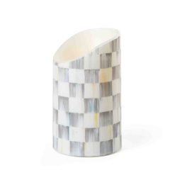 Mackenzie-chilllds Sterling Mackenzie-chilllds Check Flameless 5″ Pillar Candle