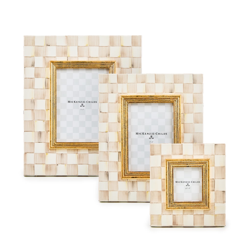 MACKENZIE-CHILDS Mackenzie-chilllds Mocha Check Frame - Image 16