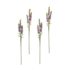 MACKENZIE-CHILDS Mackenzie-chilllds Lavender Beaded Flower Stem, Set of 4
