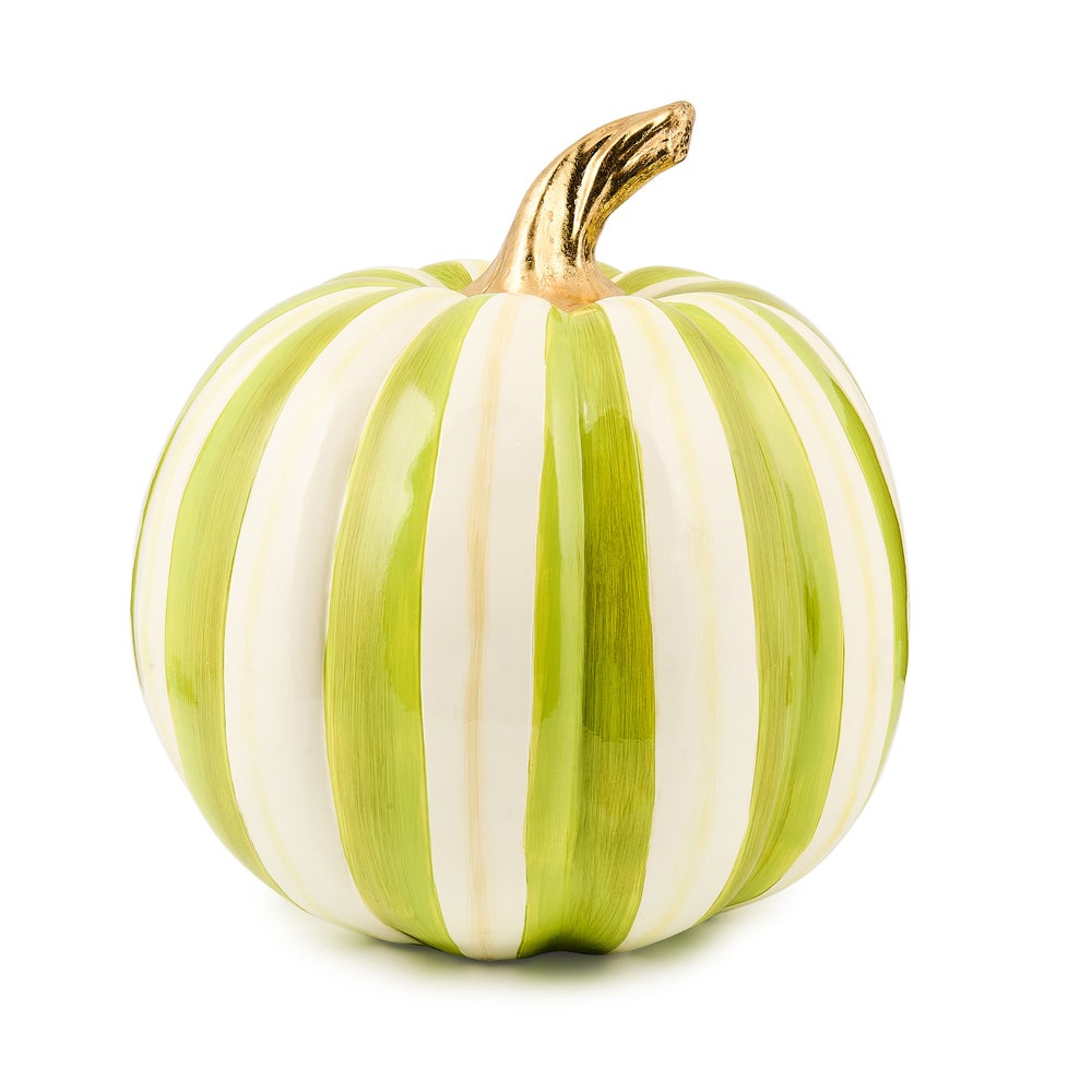 MACKENZIE-CHILDS Mackenzie-chilllds Moss Stripe Medium Pumpkin