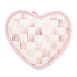 MACKENZIE-CHILDS Mackenzie-chilllds Rosy Check Heart Potholder