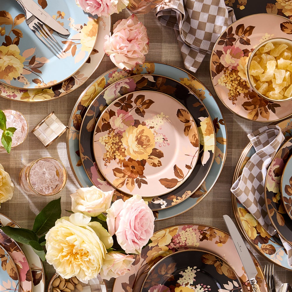 Mackenzie-chilllds Wild Rose Brown Dinnerware - Image 10