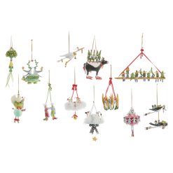 MACKENZIE-CHILDS Mackenzie-chilllds Patience Brewster 12 Days Ornament Set