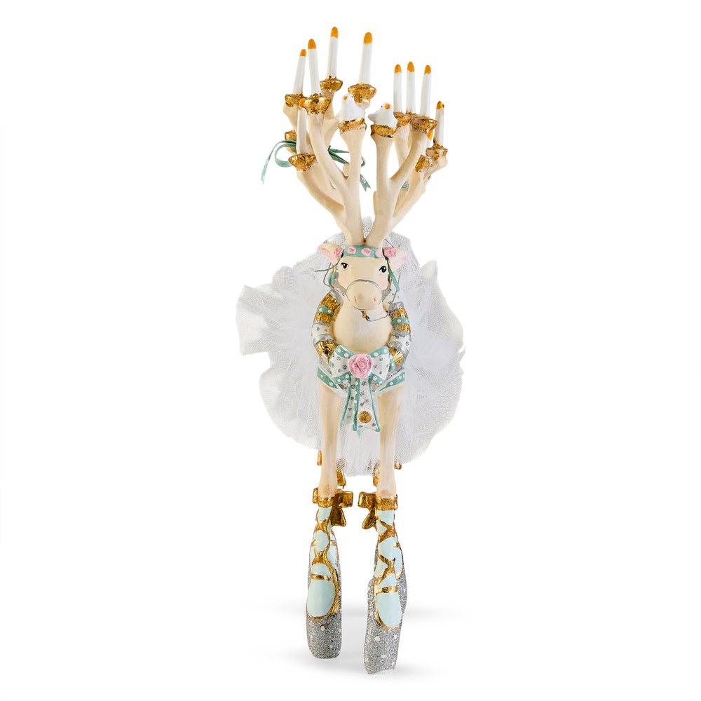 MACKENZIE-CHILDS Mackenzie-chilllds Patience Brewster Moonbeam Dancer Display Deer - Image 4