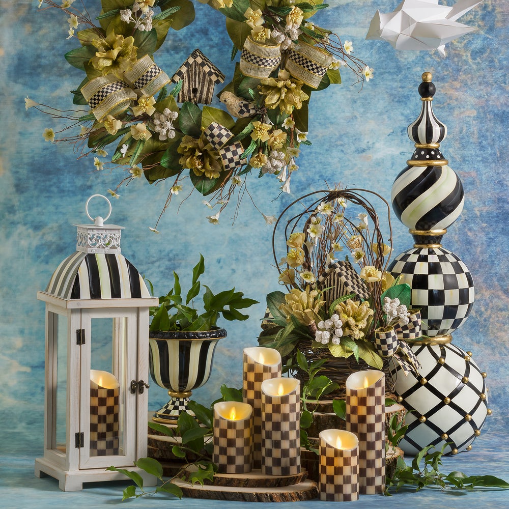 Check Pillar Flicker Candle