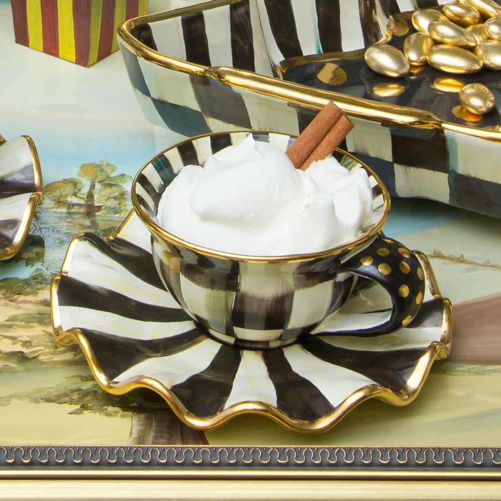 Ceramic Teacup & Saucer