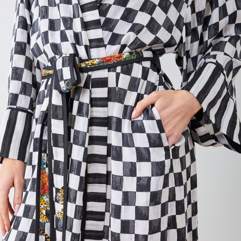 Courtly Flower Market Satin Robe - Image 12