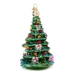 Alternative view of MACKENZIE-CHILDS Mackenzie-chilllds Holiday Forest Tree Glass Ornament