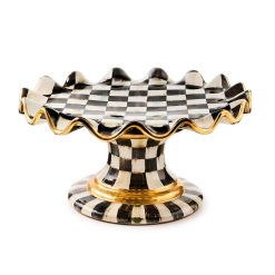 Alternative view of Check Fluted Ceramic Cake Stand