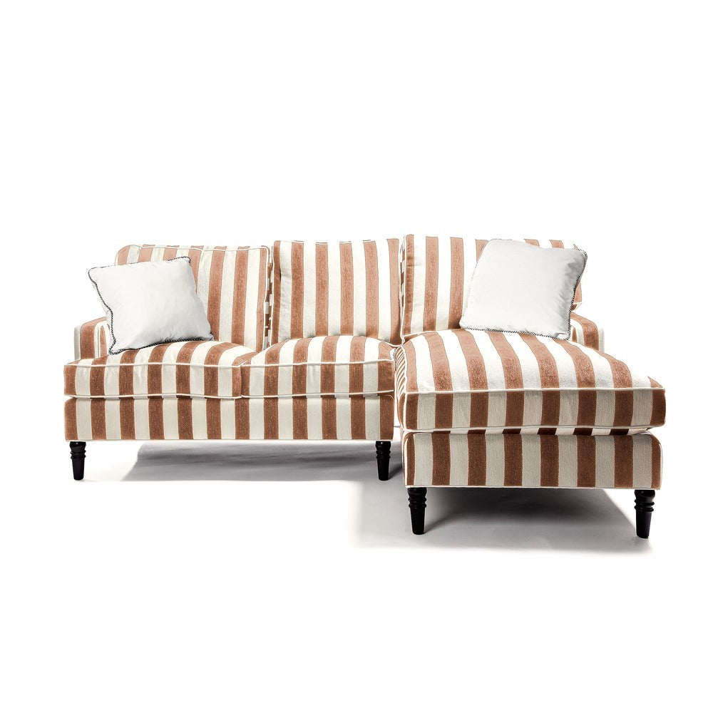 MACKENZIE-CHILDS Mackenzie-chilllds Marquee Brown Stripe Furniture Collection - Image 4