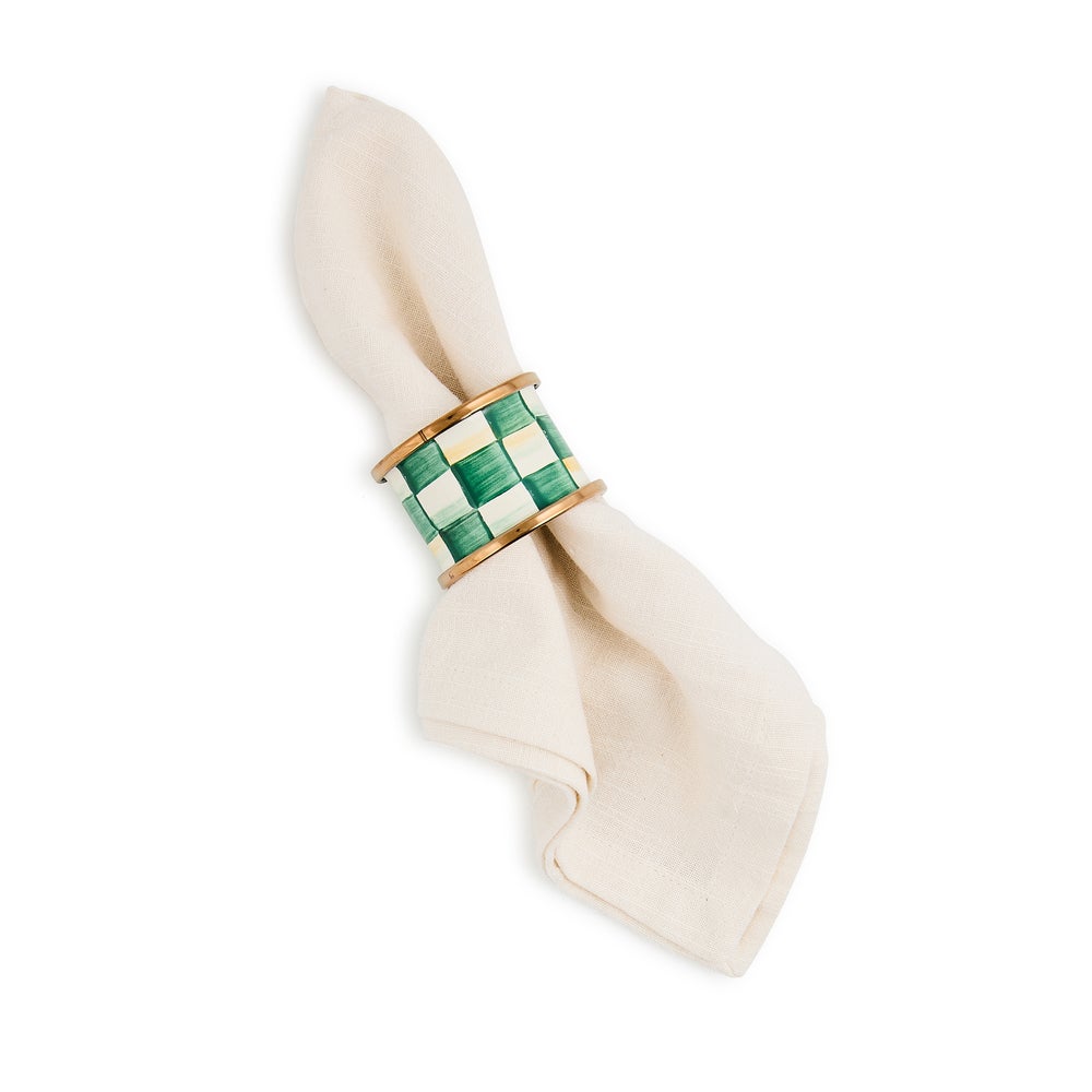MACKENZIE-CHILDS Mackenzie-chilllds Enamel Napkin Rings, Set of 4 - Image 3