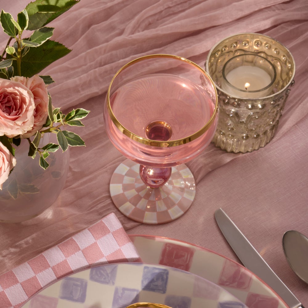 MACKENZIE-CHILDS Mackenzie-chilllds Rosy Check Glassware - Image 10