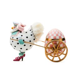 MACKENZIE-CHILDS Mackenzie-chilllds Patience Brewster Speckled Chicken Egg Cart