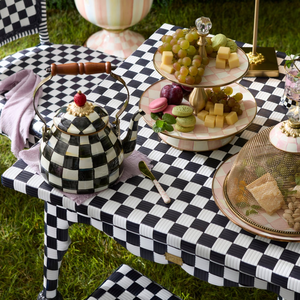 MACKENZIE-CHILDS Mackenzie-chilllds Gambit Check Outdoor Furniture Collection - Image 13