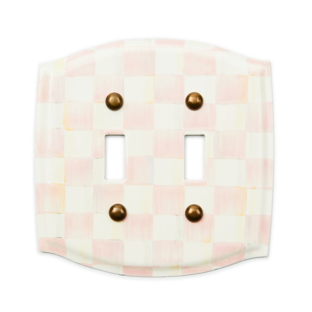 MACKENZIE-CHILDS Mackenzie-chilllds Rosy Check Switch Plate - Image 8