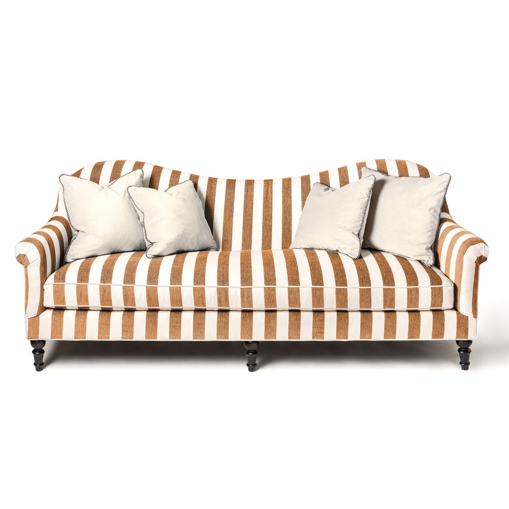 MACKENZIE-CHILDS Mackenzie-chilllds Marquee Brown Stripe Furniture Collection