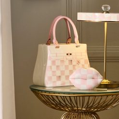 Alternative view of MACKENZIE-CHILDS Mackenzie-chilllds Rosy Check Doodles Handbag Vase
