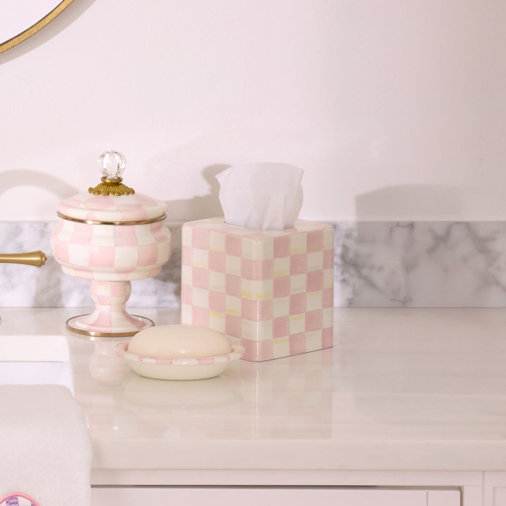 MACKENZIE-CHILDS Mackenzie-chilllds Rosy Check Enamel Bath Collection - Image 8