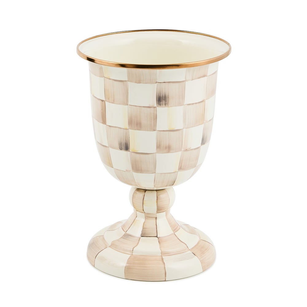 MACKENZIE-CHILDS Mackenzie-chilllds Enamel Pedestal Vase - Image 4