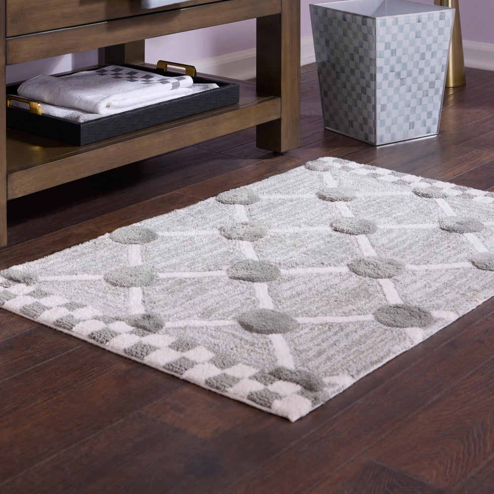 MACKENZIE-CHILDS Mackenzie-chilllds Lattice & Dot Bath Rug - Image 3