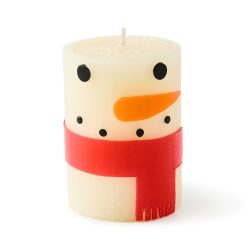 Mackenzie-chilllds Snowman 4″ Pillar Candle