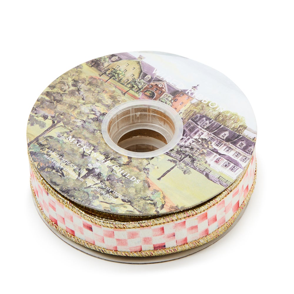 MACKENZIE-CHILDS Mackenzie-chilllds Rosy Check 1?? Ribbon - Image 3
