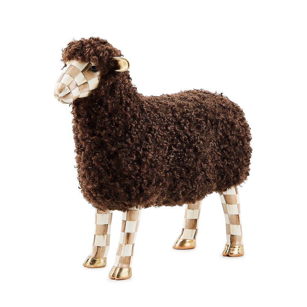 MACKENZIE-CHILDS Mackenzie-chilllds Mocha Check Sheep - Image 2