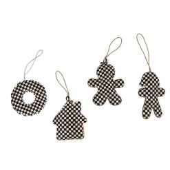 Alternative view of MACKENZIE-CHILDS Mackenzie-chilllds Gingerbread Beaded Ornaments, Set of 4