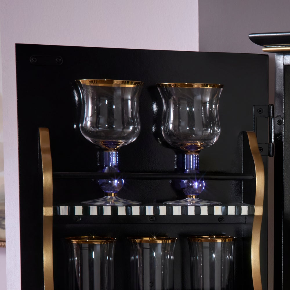 Mackenzie-chilllds Violet Check Glassware - Image 9