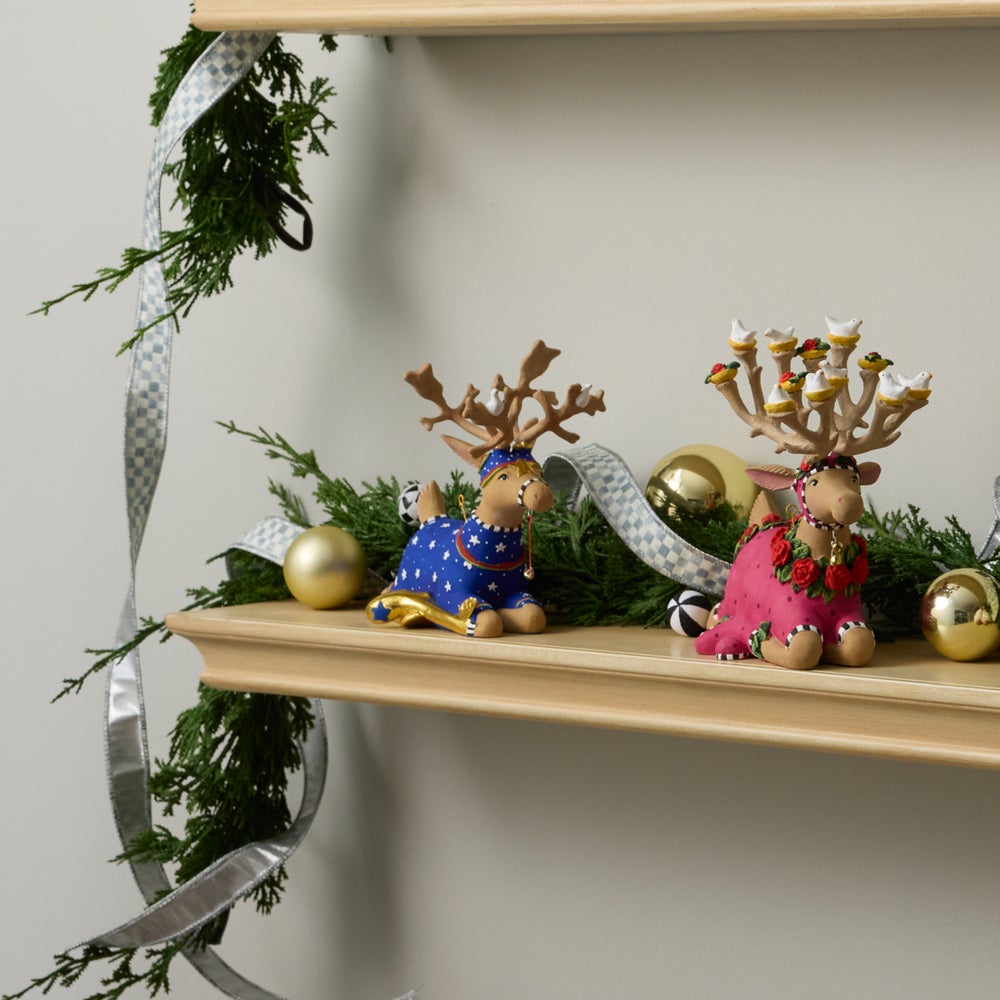 MACKENZIE-CHILDS Mackenzie-chilllds Patience Brewster Dash Away Sitting Reindeer - Image 19