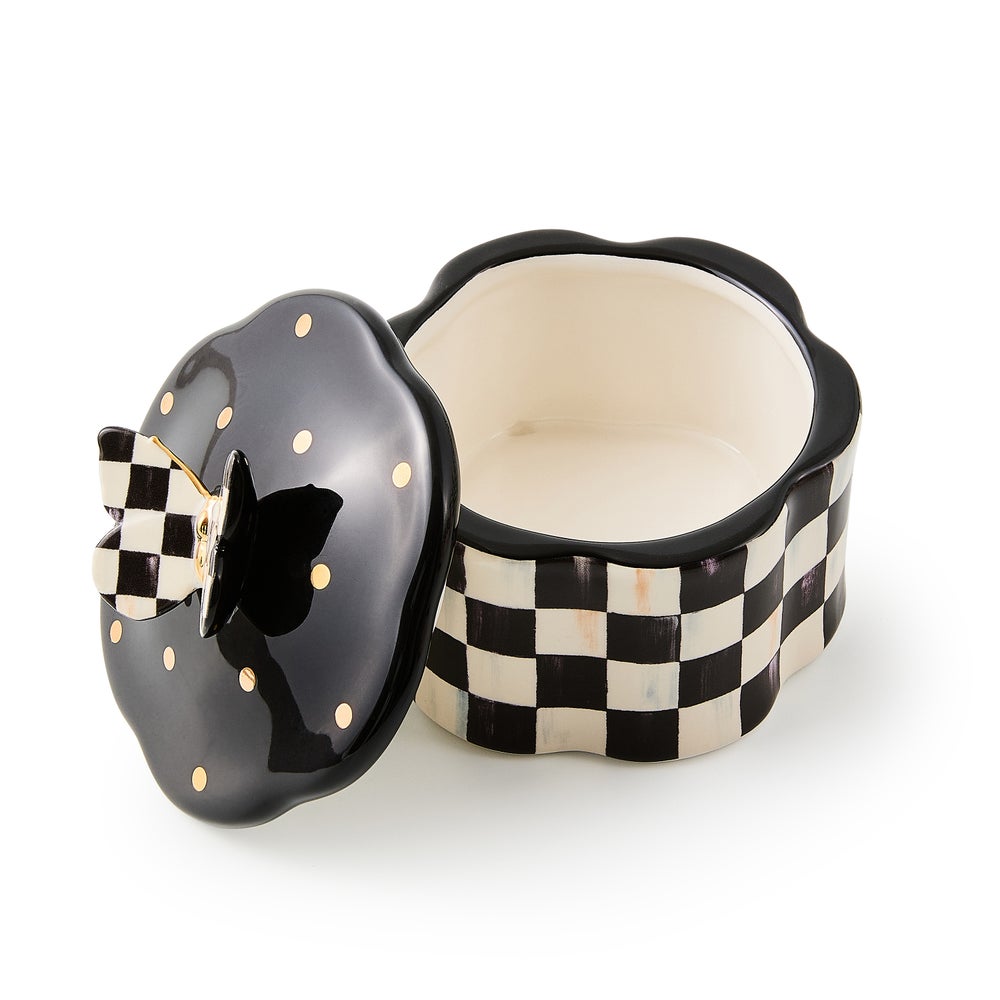 Courtly Check Butterfly Trinket Box - Image 3